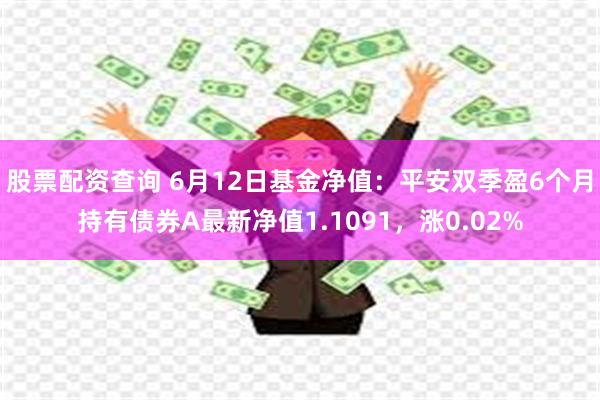 股票配资查询 6月12日基金净值：平安双季盈6个月持有债券A最新净值1.1091，涨0.02%