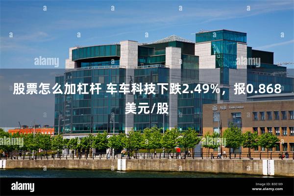 股票怎么加杠杆 车车科技下跌2.49%，报0.868美元/股